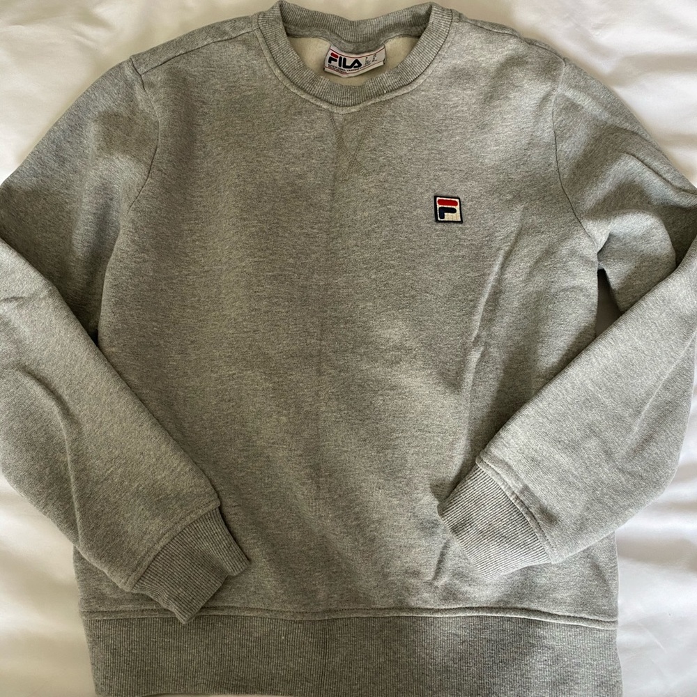 Fila Sweatsuit Hoodie Sweatpants Set Gray Sz S/M